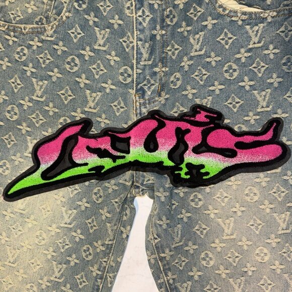 Authentic Louis Vuitton Virgil Abloh Graffiti Tuffetage Jeans LV denim pants 32 - Picture 2 of 11